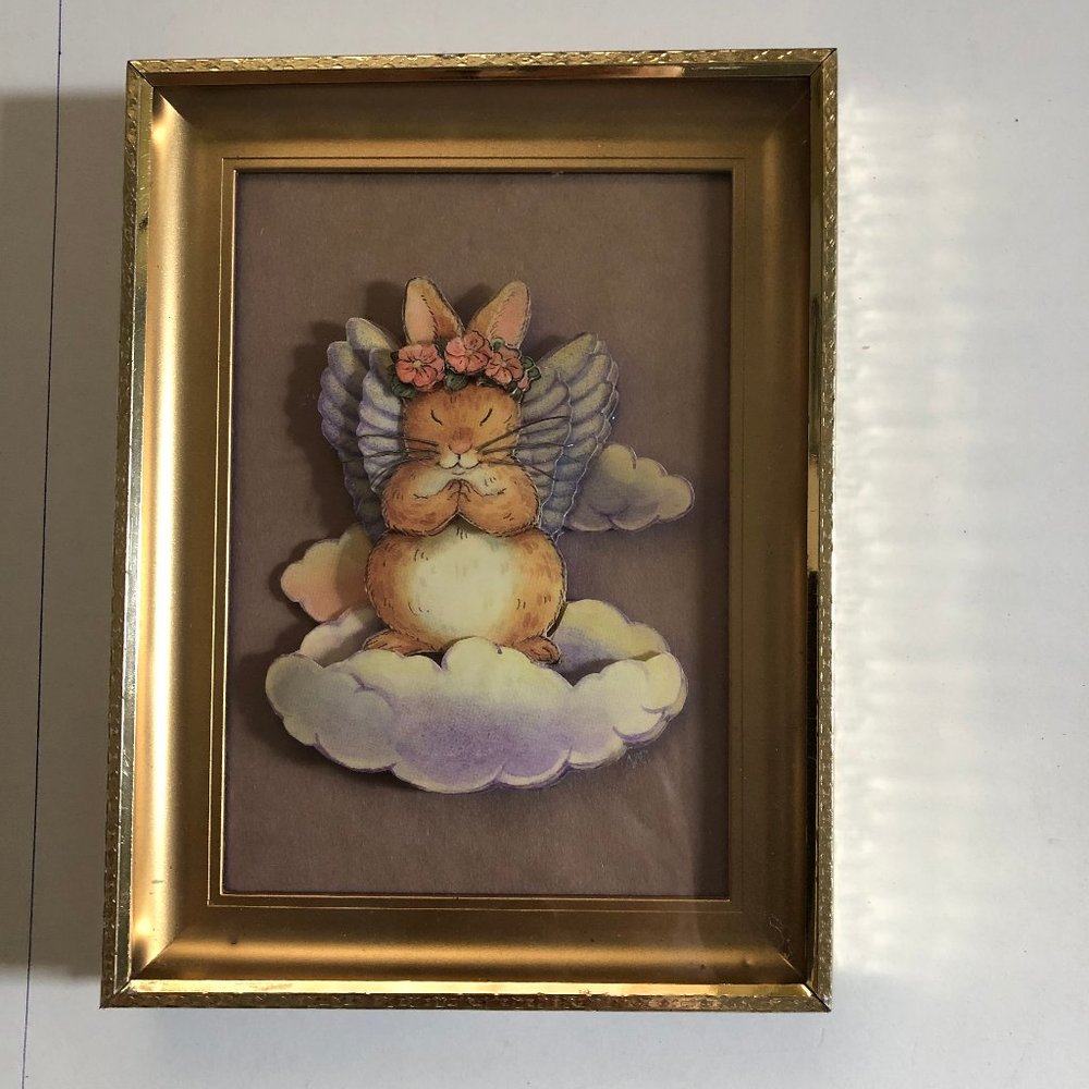 3D paper art designed and hand crafted by Nancy Cater framed small decor